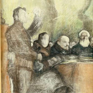 Lenin at the Seventh All-Russian Congress of Soviets on December 1919, 1919. Artist: Pasternak, Leonid Osipovich (1862-1945)