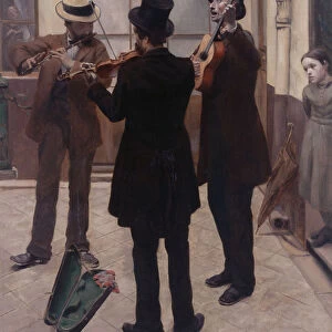 Les Musiciens (Musicians in a courtyard), 1883