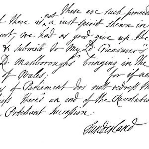 Part of a letter written by Charles Spencer, 3rd Earl of Sunderland, 1678 (1840)
