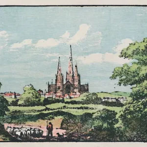 Lichfield Print, c1910 - A Black and White Photographic Print Lichfield Print, c1910 - A Black and White Photographic Print