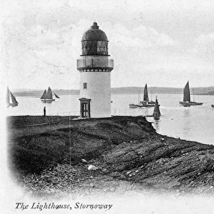 The lighthouse at Stornoway, Isle of Lewis, Scotland, 1902