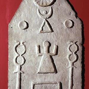 Limestone stela with a dedication to Baal, from Carthage, north Africa, 2nd-1st century BC