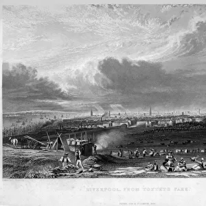 Liverpool from Toxteth Park, 1834. Artist: G Pickering