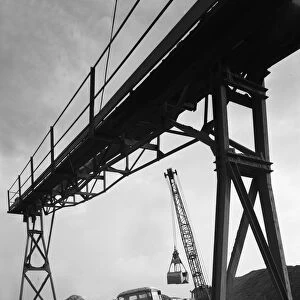 Loading a Ford Thames Trader tipper lorry, Finningley, near Doncaster, South Yorkshire, 1966
