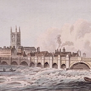 London Bridge (old), London, 1823. Artist: John Hassall