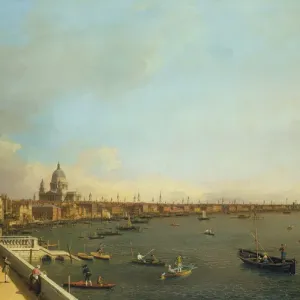 Canaletto's Print of the Thames from Somerset House Terrace Canaletto's Print of the Thames from Somerset House Terrace