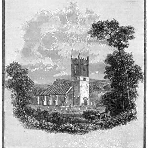 Lord Byrons burial place, Hucknall Torkard church, Nottinghamshire, 1888