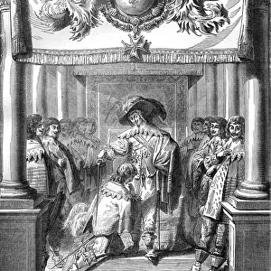 Louis XIII of France conferring the Order of the Holy Spirit, 17th century (1882-1884)