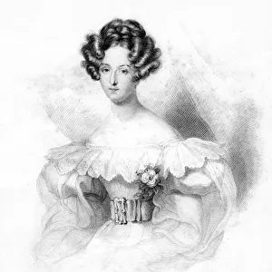 Louise-Marie, Queen of the Belgians, 1832. Artist: Freeman