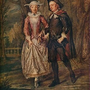 Lovers in a Park, 1745 (1931). Artist: Marcellus Laroon the Younger