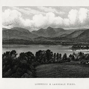 Lowwood and Langdale Pikes, Lake District, Cumbria, 1896
