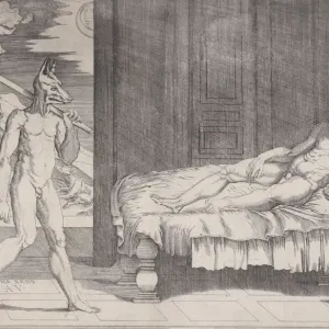 Agostino Veneziano's Lycaon Print, 1524 Agostino Veneziano's Lycaon Print, 1524