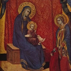 The Madonna Enthroned and Two Donors in Adoration, 1374. Artist: Barnaba da Modena