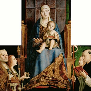 Madonna with the Saints Nicholas of Bari, Anastasia, Ursula and Dominic, 1476. Artist: Antonello da Messina (ca 1430-1479)