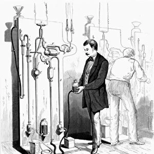 Making Edison light bulbs, 1880
