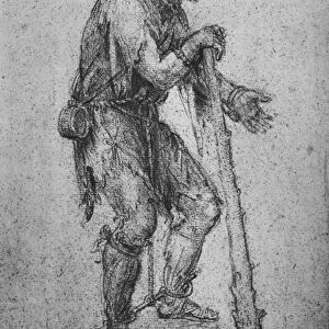 A Man with a Club and Shackled Feet, c1480 (1945). Artist: Leonardo da Vinci