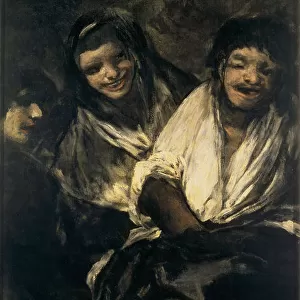 Man Mocked by Two Women (Women Laughing or The Ministration). Artist: Goya, Francisco, de (1746-1828)