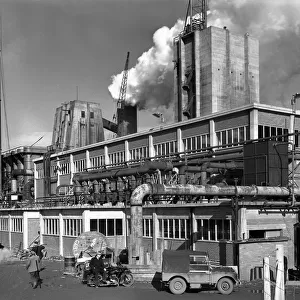Manvers coal processing plant, Wath upon Dearne, near Rotherham, South Yorkshire, January 1957
