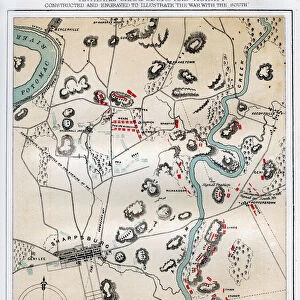 Map of Antietam, Sharpsburg and Vicinity, Maryland, 1862 (1862-1867). Artist: Rae Smith