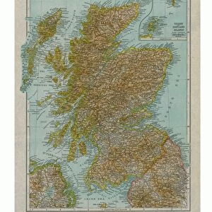 Map of Scotland, c1910. Artist: Gull Engraving Company