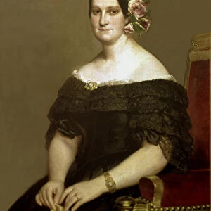 Maria Cristina de Borbon-Dos Sicilias, portrait of 1841