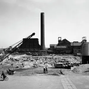 Markham Main Colliery Refurbishment Print 1961 Markham Main Colliery Refurbishment Print 1961