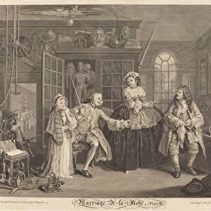 Marriage a la Mode: pl. 3, 1745. Creator: Bernard Baron