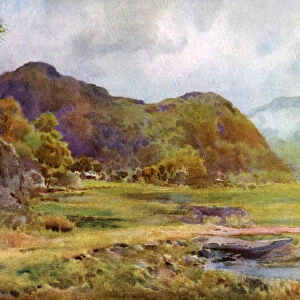 On the Marsh near Lodore, Cumberland, 1924-1926. Artist: Cuthbert Rigby