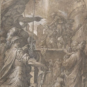 Martyrdom of a Female Saint (Agnes?), 1605-9. Creator: Camillo Procaccini