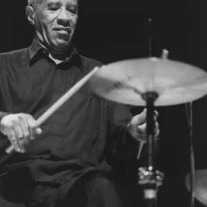 Max Roach Print - A photograph of Max Roach in performance Max Roach Print - A photograph of Max Roach in performance
