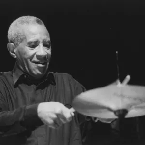 Max Roach Print, a photograph of the jazz drummer Max Roach Print, a photograph of the jazz drummer