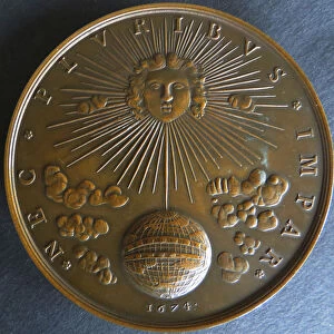Medal Louis XIV Nec pluribus impar, 1674. Creator: West European Applied Art