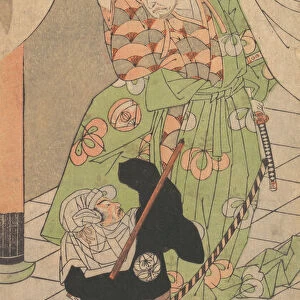 The Messenger in Black, 18th century. Creator: Shunsho