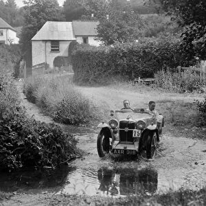 MG PA competing in the B&HMC Brighton-Beer Trial, Windout Lane, near Dunsford, Devon, 1934