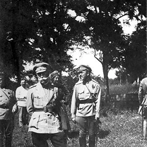 Mikhail Alekseyev, Commander-in-chief of the Volunteer Army, near Ekaterinodar, Russia, 1918
