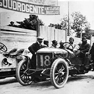 Minerva, Lord Brabazon during 1907 Circuit des Ardennes. Creator: Unknown