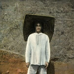 Un Mineur. Costume De Travail, (A Miner in Work Clothes), 1900. Creator: Unknown