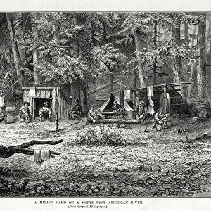 A Mining Camp on a North-West American River, 1877