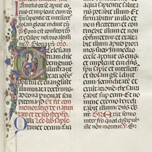 Missale: Fol. 25: Saint John with Eagle, 1469. Creator: Bartolommeo Caporali (Italian, c