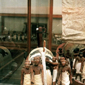 Model boat, Ancient Egyptian, 14th century BC