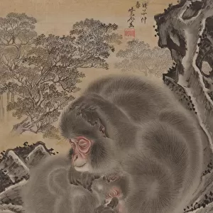 Monkeys, March 1888. Creator: Kawanabe Kyosai