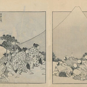 Mount Fuji of the Mists (Vol. 1); Mount Fuji of the Ascending Dragon (Vol. 2), 1834-35