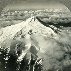 Mount Hood, Oregon, from an Airplane - Fairchild Aerial Surveys Inc. c1930s. Creator: Unknown
