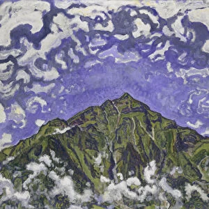 Mount Niesen seen from Heustrich, 1910. Creator: Hodler, Ferdinand (1853-1918)
