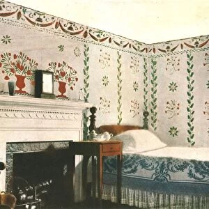 Mural painting in a room in Bois House, Riverton, Connecticut, USA, (1928). Creator: Unknown