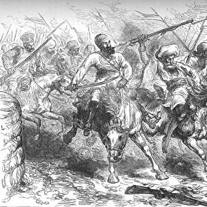 Mutineers Advancing on Delhi, c1880