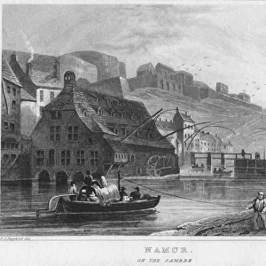 Namur. On the Sambre, 1850. Artist: R Brice