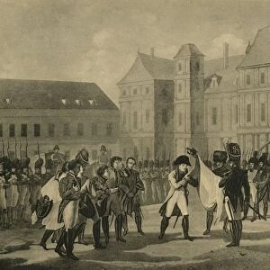 Napoleons Departure from Fontainebleau, 20 April 1814, (1921). Creator: Unknown