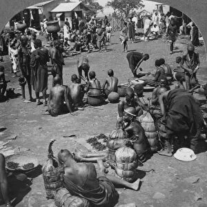 The native market at Port Florence, Lake Victoria, Kenya, c1901-c1903(?). Artist: Keystone View Company