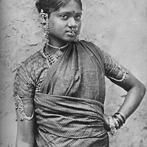 A nautch girl, Madras Presidency, 1902